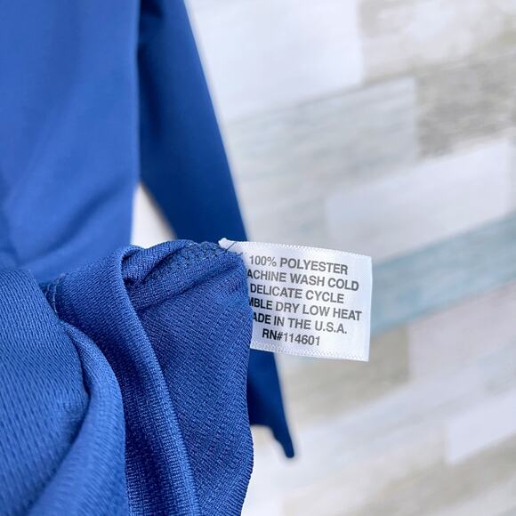 PENN Saltwater Fishing Gear Montauk Tackle Co Tech Pullover Blue Mens Small - Picture 6 of 6